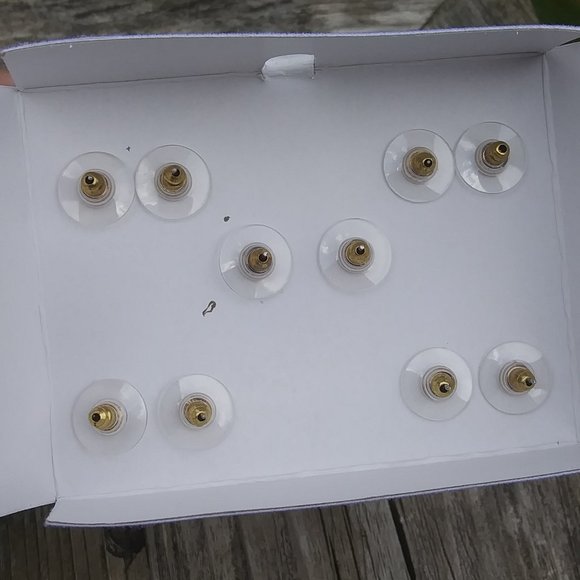 Sensitive ears nickel free cubic zirconia stud earrings 5 pairs - Picture 8 of 14